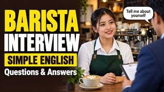 Barista Interview Questions and Answers | Simple English Mock Interview
