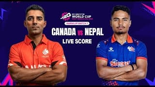 Nepal vs Canada Warm-Up Match LIVE Commentary | T20 World Cup 2026